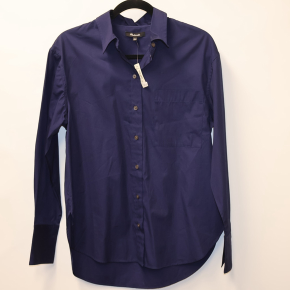 Women's Madewell Button-Up Shirt Size S Blue - Picture 8 of 16